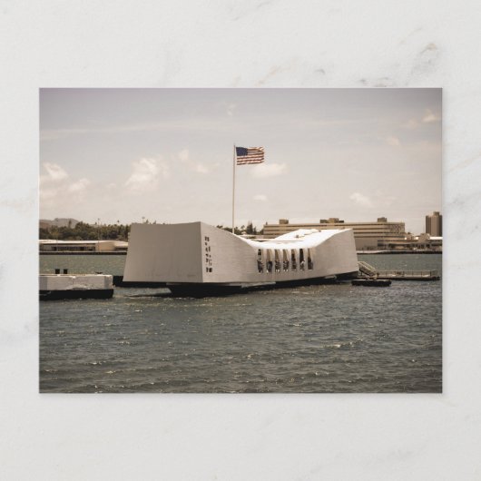 Arizona Memorial Pearl Harbour Briefkaart (Voorkant)