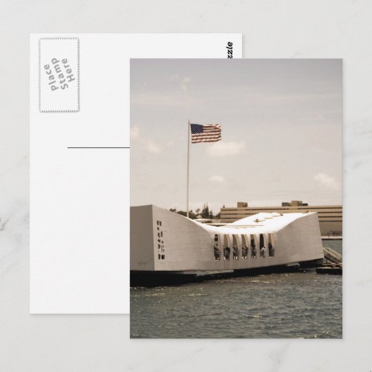 Arizona Memorial Pearl Harbour Briefkaart (Voorkant / Achterkant)