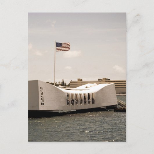 Arizona Memorial Pearl Harbour Briefkaart (Voorkant)
