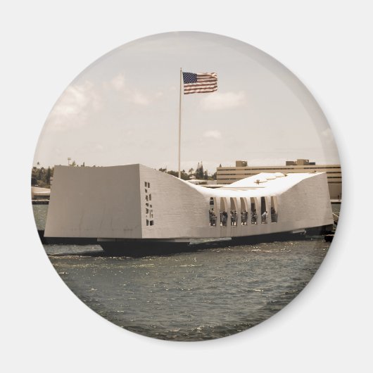 Arizona Memorial Pearl Harbour Magneet (Voorkant)