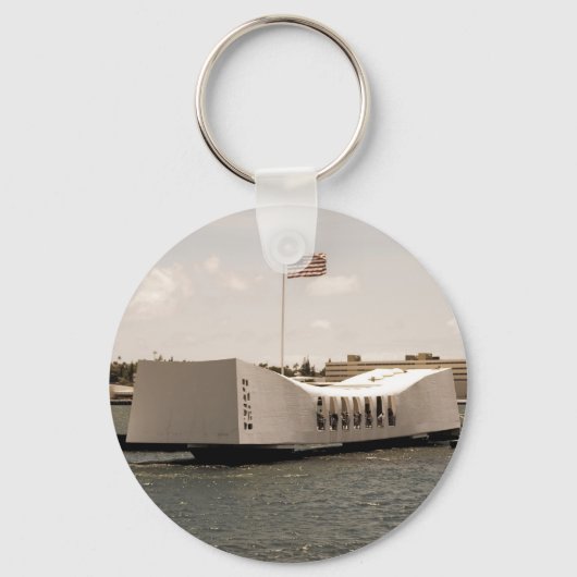 Arizona Memorial Pearl Harbour Sleutelhanger (Voorkant)