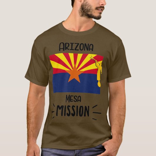 Arizona Mesa Mormon LDS Mission Missionary Gift T-shirt (Voorkant)