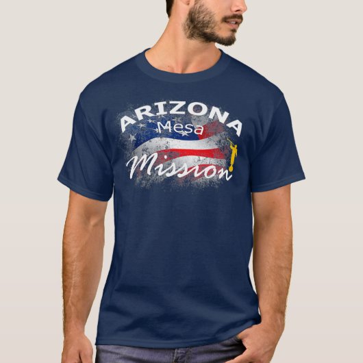 Arizona Mesa Mormon LDS Mission Missionary Gift T-shirt (Voorkant)