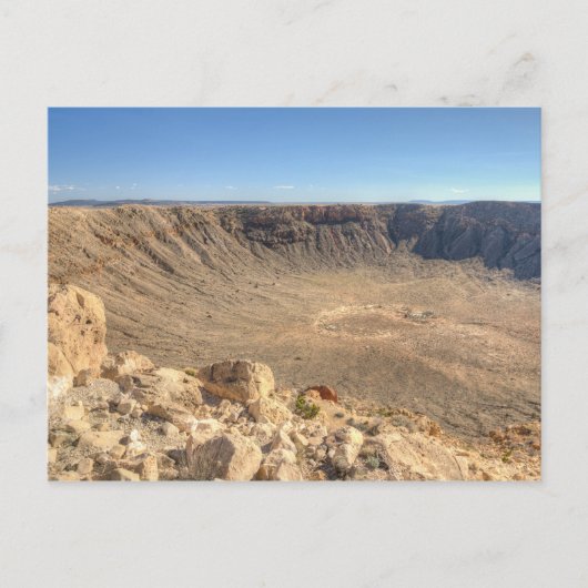 Arizona Meteor Crater Briefkaart (Voorkant)