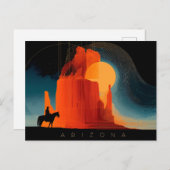 Arizona, Monument Valley, minimalistische stijl Briefkaart (Voorkant / Achterkant)