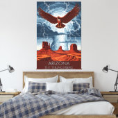 Arizona Monument Valley WPA Canvas Afdruk (Insitu (Slaapkamer))