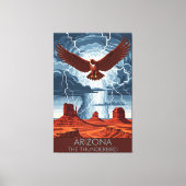 Arizona Monument Valley WPA Canvas Afdruk (Voorkant)