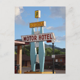 Arizona Motor Hotel aan Route 66 Briefkaart