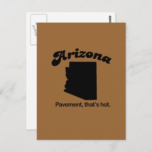 Arizona Motto - Verharding die heet is Briefkaart (Voorkant / Achterkant)