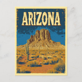 Arizona Mountain Rock Desert Travel Briefkaart