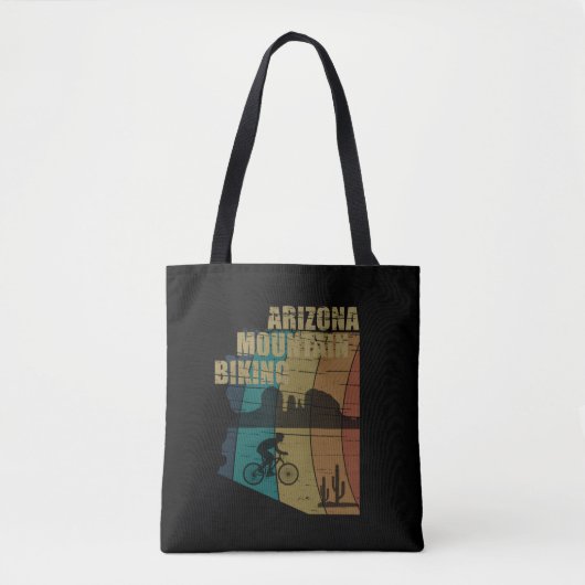 Arizona mountainbiken vintage tote bag (Voorkant)