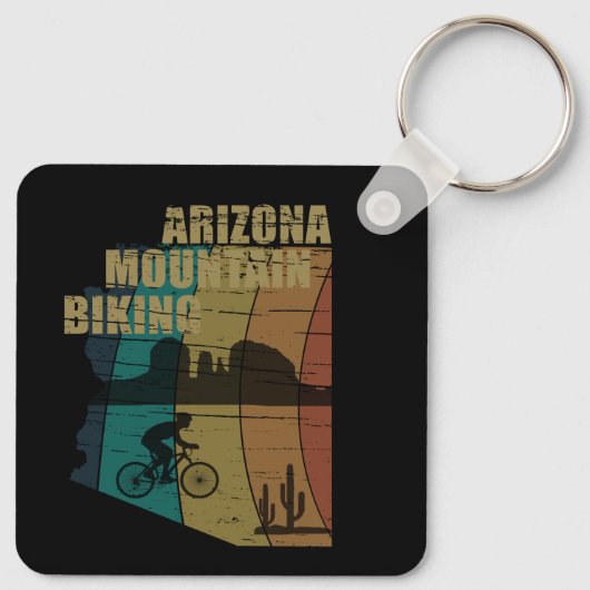 Arizona mountainbiking sleutelhanger (Achterkant)