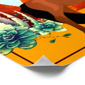 Arizona ~ Mountains, Cacti and Horse Desert Poster (Hoek)