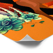 Arizona ~ Mountains, Desert, Horse and Full Moon Poster (Hoek)