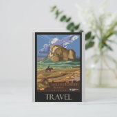 Arizona Mountains  Retro Travel Poster Briefkaart (Staand voorkant)