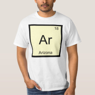 Arizona Naam Chemie Element Periodiek Systeem T-shirt