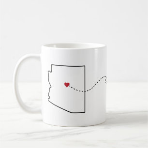 Arizona naar Maryland - Mok van Heart2Heart Coffee