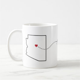 Arizona naar Missouri - Mok van Heart2Heart Coffee