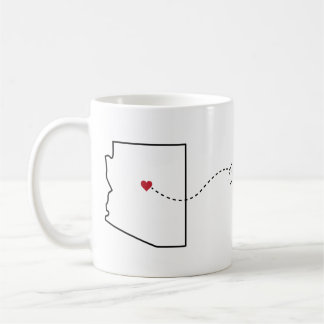 Arizona naar Virginia - Heart2Heart Coffee Mok