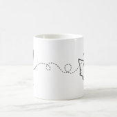 Arizona naar Washington - Heart2Heart Coffee Mok (Center)