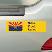 Arizona - Native. Proud. Patriot. Bumpersticker (Op auto)