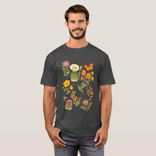 Arizona Native Wildflowers T-shirt (Voorkant volledig)