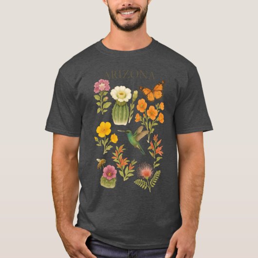 Arizona Native Wildflowers T-shirt (Voorkant)
