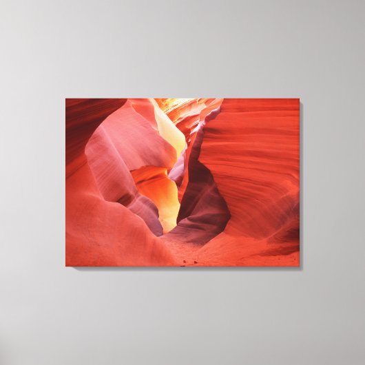 Arizona, Navajo Nation, Lower Antelope Canyon Canvas Afdruk (Voorkant)