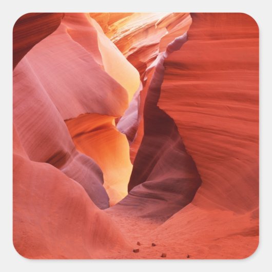 Arizona, Navajo Nation, Lower Antelope Canyon Vierkante Sticker (Voorkant)