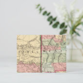 Arizona, New Mexico Map van Mitchell Briefkaart (Staand voorkant)