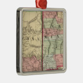 Arizona, New Mexico Map van Mitchell Metalen Ornament (Rechts)