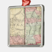 Arizona, New Mexico Map van Mitchell Metalen Ornament (Links)