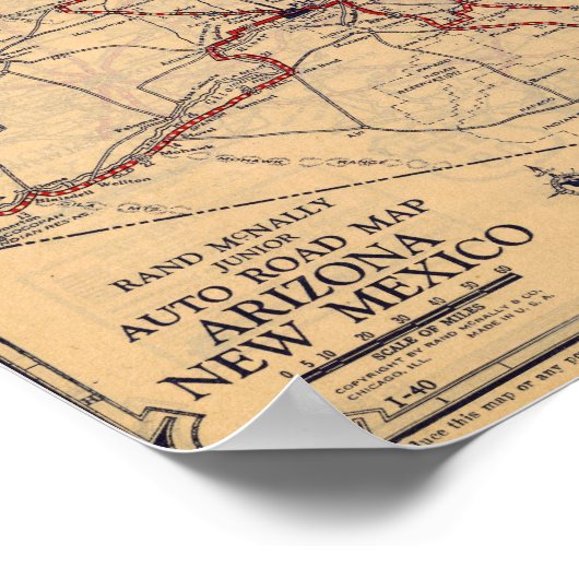 Arizona, New Mexico Poster (Hoek)