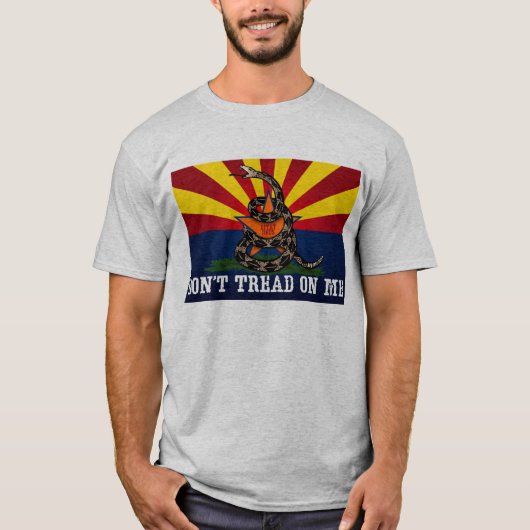 Arizona: Niet op mij tikken (schoon) T-shirt (Voorkant)