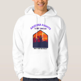 ARIZONA NIGHTS LOST TRAILS Typografie Ontwerp Hoodie