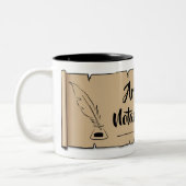 Arizona Notional Public Scroll Feather Quill Tweekleurige Koffiemok (Links)