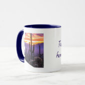 Arizona Outline Personalized Photo Travel Souvenir Mok (Voorkant links)