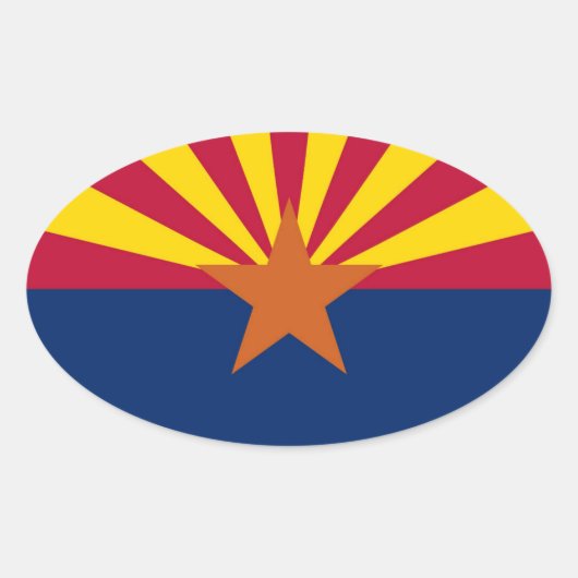 Arizona Ovale Sticker (Voorkant)