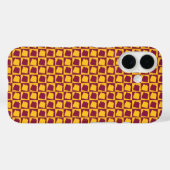 Arizona Paars Goud Geometrisch Patroon Case-Mate iPhone Case (Achterkant (horizontaal))