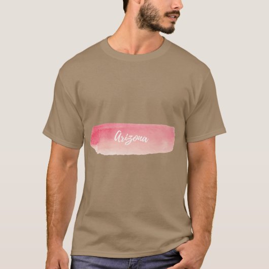 Arizona Pastel Roos Roze T-shirt (Voorkant)