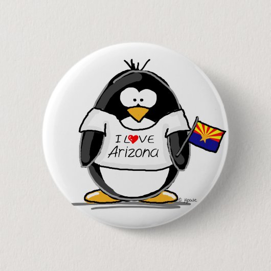Arizona Penguin Ronde Button 5,7 Cm (Voorkant)