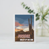 Arizona Phoenix Valley of the Sun Cactus Briefkaar Briefkaart (Staand voorkant)