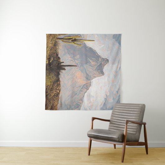 Arizona Picacho Peak Southwest Desert Digitale kun Wandkleed (In Situ (horizontaal))