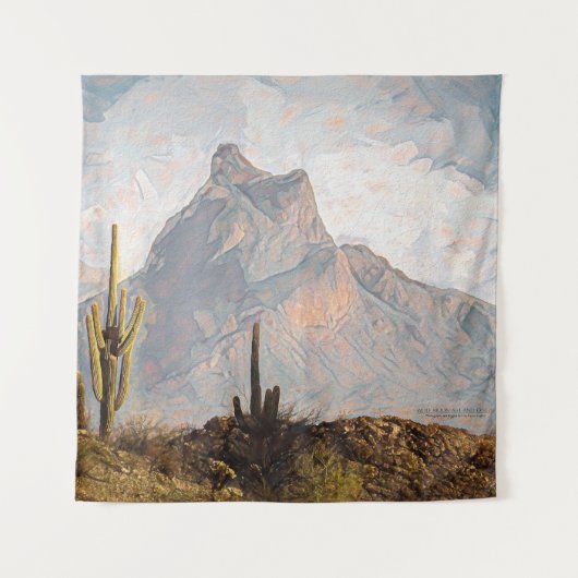 Arizona Picacho Peak Southwest Desert Digitale kun Wandkleed (Voorkant)