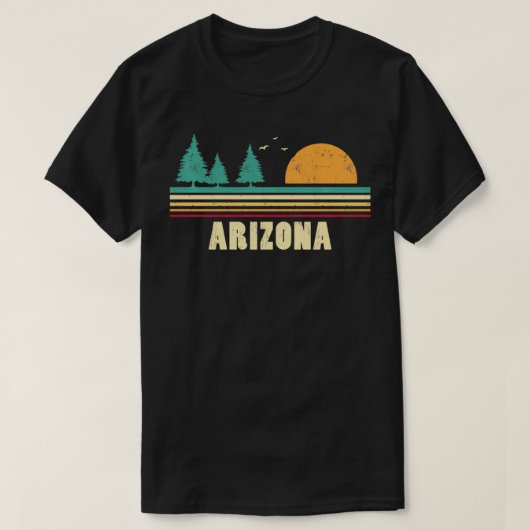 Arizona  Pine Sunset Souvenir T-shirt (Design voorkant)