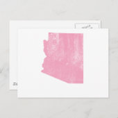 Arizona Pink Grunge Briefkaart (Voorkant / Achterkant)