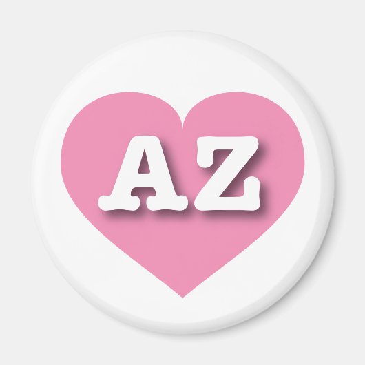Arizona Pink Heart - Ik hou van AZ Magneet (Voorkant)