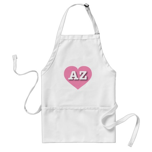 Arizona Pink Heart - Ik hou van AZ Standaard Schort (Voorkant)