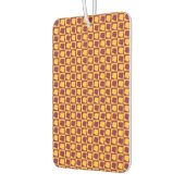 Arizona Pop Art Checkerboard Maroon Gold Pattern Luchtverfrisser (Links)