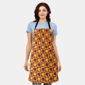 Arizona Pop Art Checkerboard Maroon Gold Schort (Gedragen)